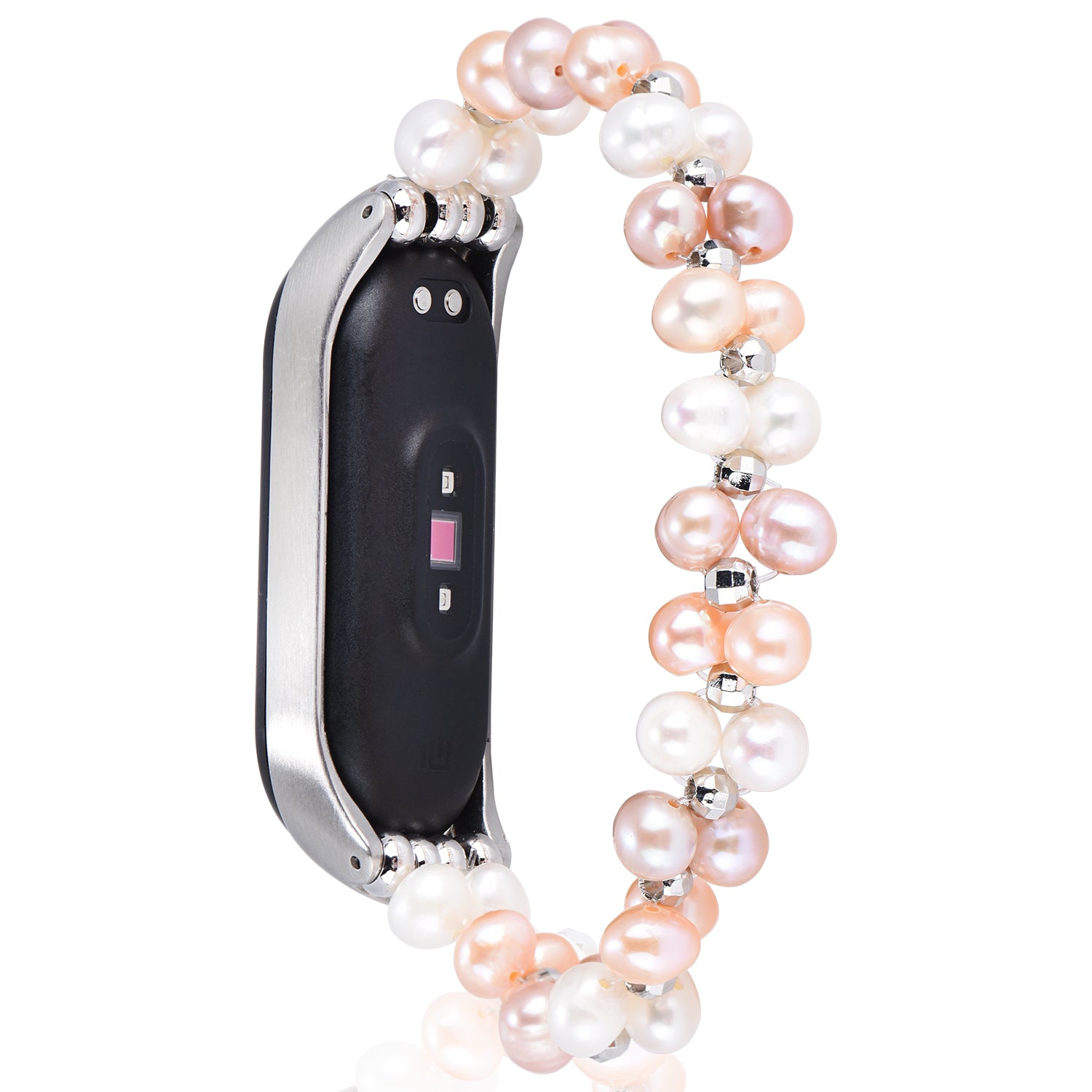 For Xiaomi Mi Band 3/4 Replacement Pearls Bracelet Watch Strap Wrist Band - Colorful - UNIQBUY