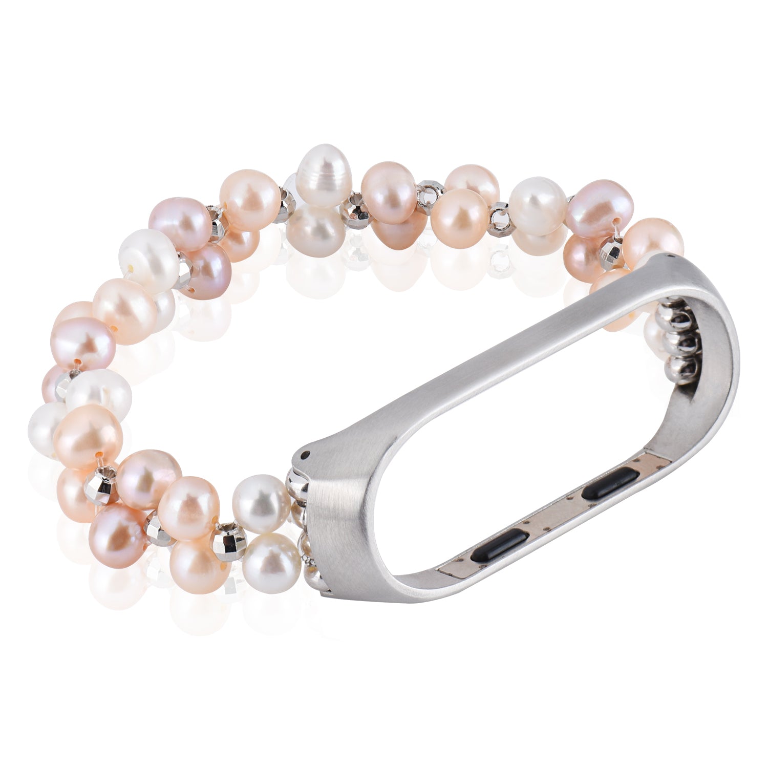 For Xiaomi Mi Band 3/4 Replacement Pearls Bracelet Watch Strap Wrist Band - Colorful - UNIQBUY