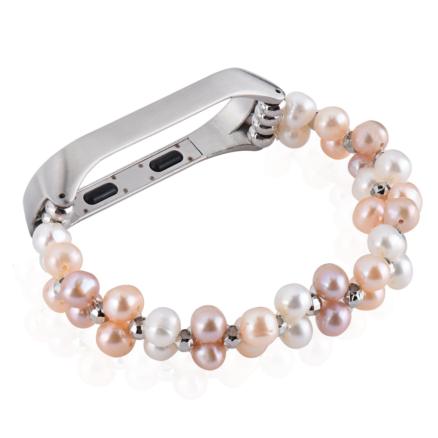 For Xiaomi Mi Band 3/4 Replacement Pearls Bracelet Watch Strap Wrist Band - Colorful - UNIQBUY