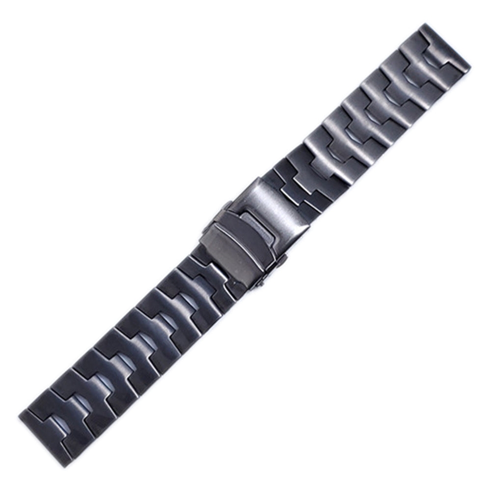 For Samsung Galaxy Watch3 45mm / Gear S3 Frontier / Gear S3 Classic / Huawei Watch GT3 Pro Titanium Steel Replacement Wrist Band 22mm Universal Watch Strap - Grey