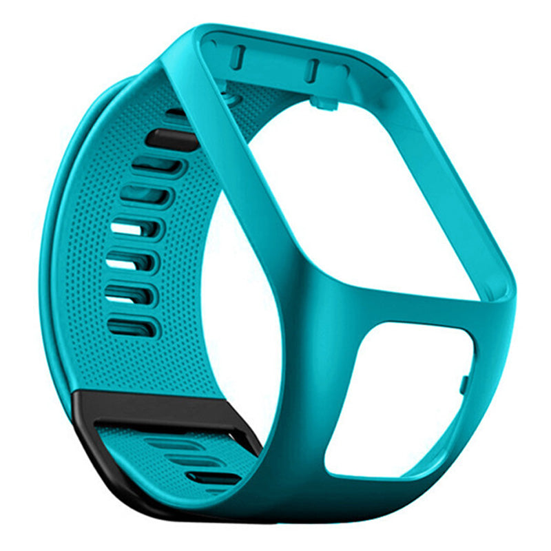 Soft Silicone Replacement Band Compatible with TomTom Runner 2 / Spark 3, Watch Wrist Strap Bracelet - Blue / Green