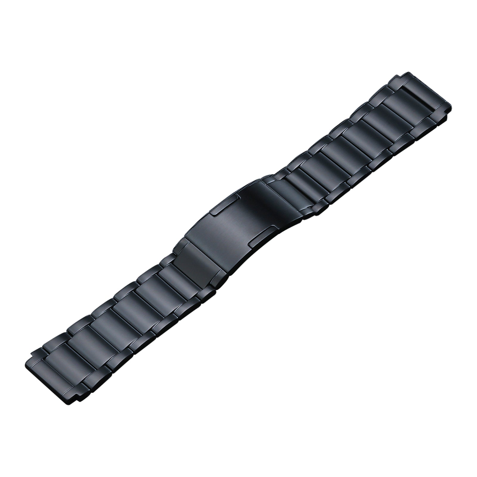 Watch Band for Huawei Watch 4 Pro / GT 3 46mm / GT 2 46mm / GT 3 Porsche Design , 3 Beads Titanium Steel Bracelet Straps 22mm - Black