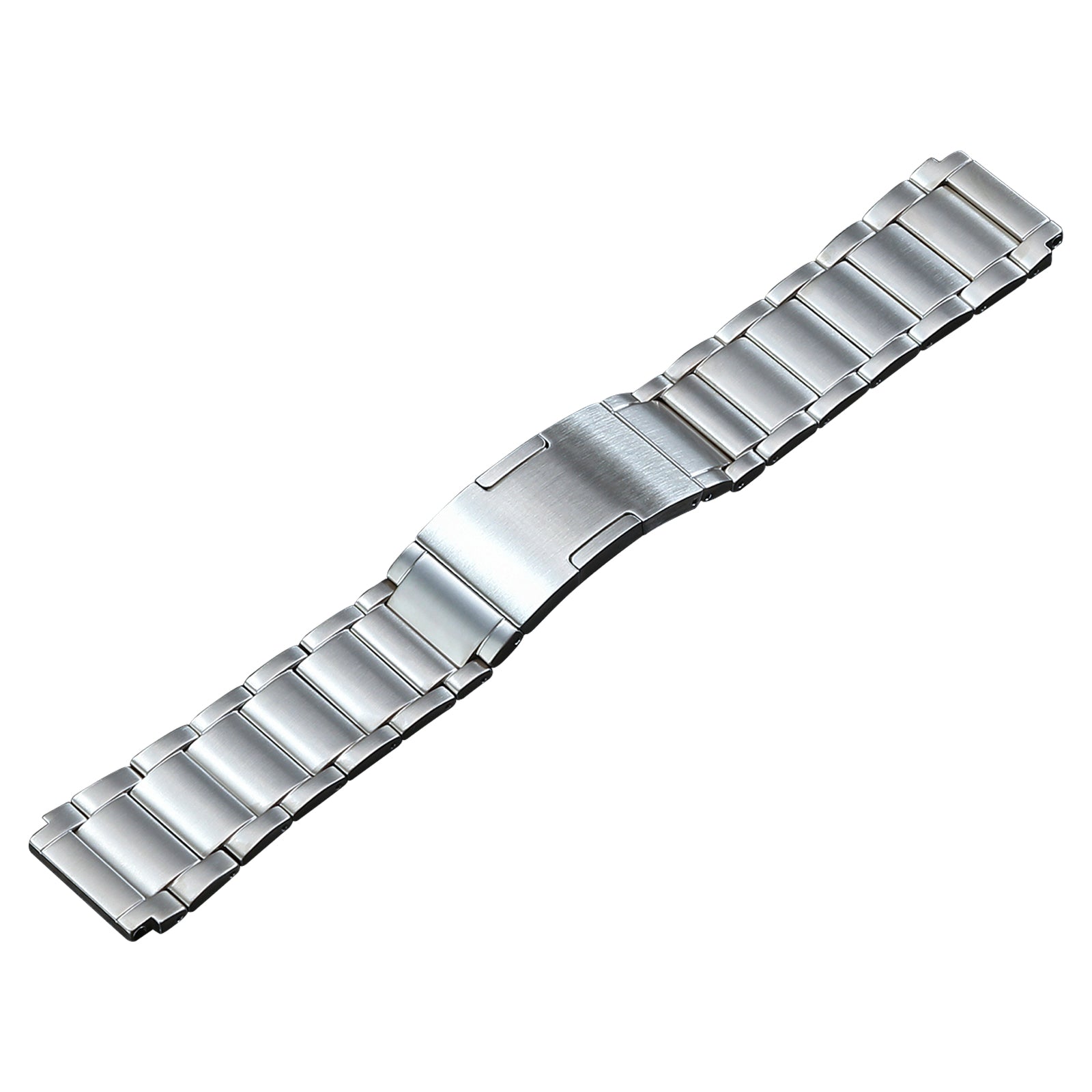Watch Band for Huawei Watch 4 Pro / GT 3 46mm / GT 2 46mm / GT 3 Porsche Design , 3 Beads Titanium Steel Bracelet Straps 22mm - Silver