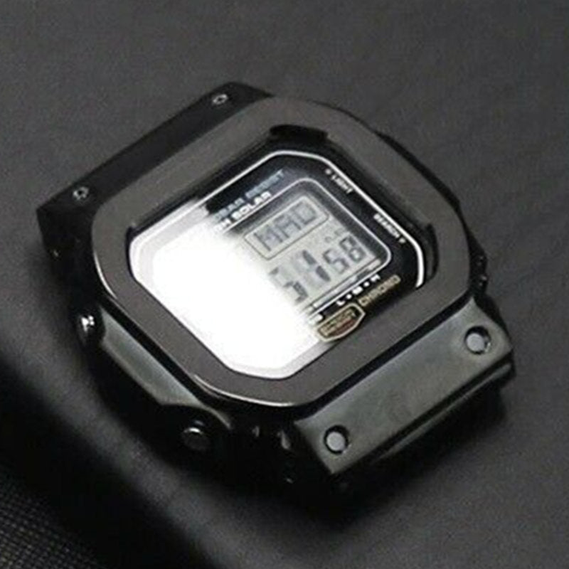 Metal Watch Protective Cover for Casio G-SHOCK GW-5000/5035/DW5600/GW-M5610 - Black