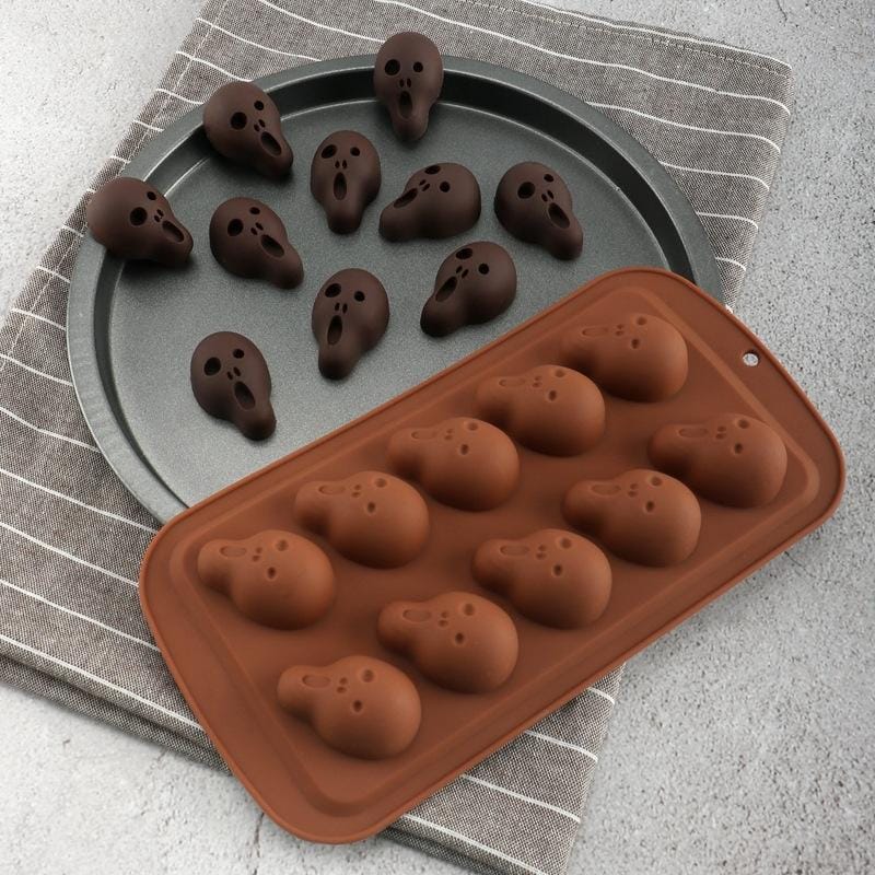3 PCS Halloween Cartoon Baking Set Chocolate Mold (Wizard Hat)