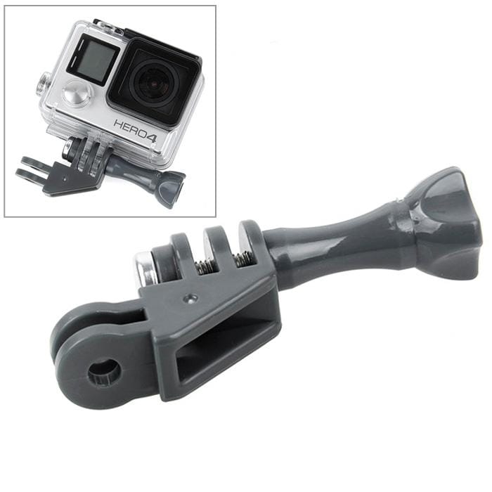 TMC HR277 Compact 90 Degree Elbow Mount for GoPro  NEW HERO /HERO6   /5 /5 Session /4 Session /4 /3+ /3 /2 /1, Xiaoyi and Other Action Cameras (Grey)