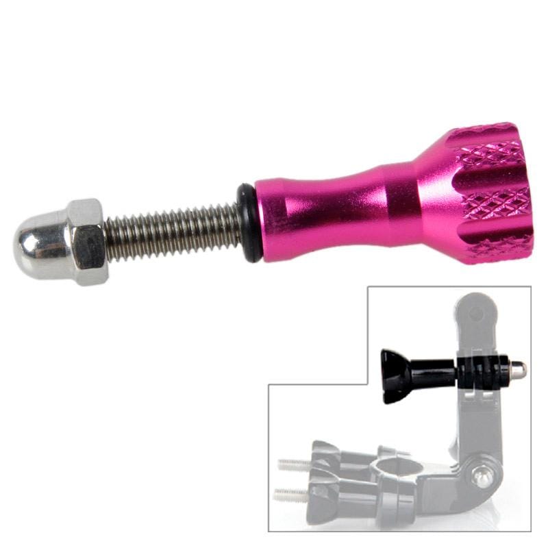 TMC Aluminum Mini Thumb Knob Stainless Bolt Screw for GoPro  NEW HERO /HERO6   /5 /5 Session /4 Session /4 /3+ /3 /2 /1, Xiaoyi and Other Action Cameras, Length: 5cm (Magenta)