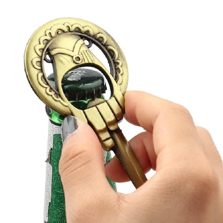 Creative Bronze Retro Key Shape Opener Corkscrew Gift (Ancient Bronze)