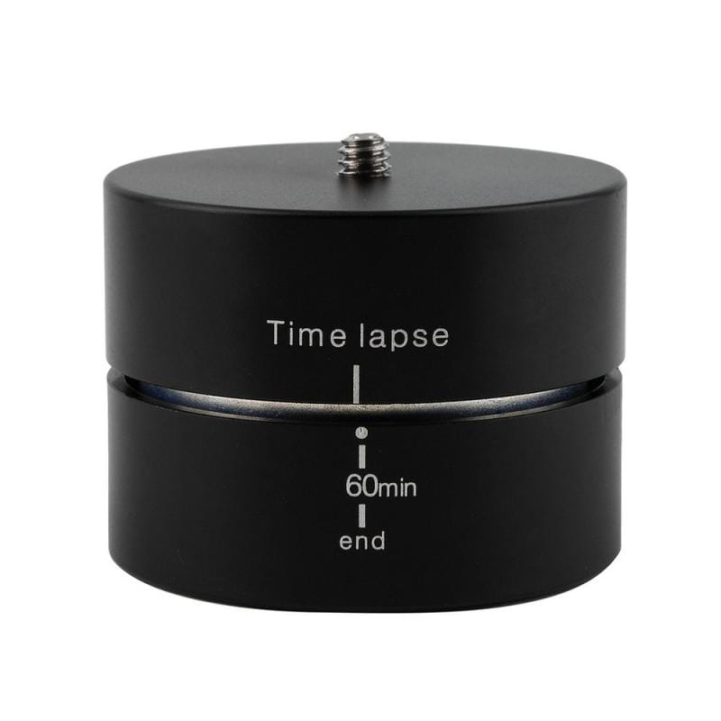 360 Degrees Panning Rotating Time Lapse Stabilizer Tripod Adapter for GoPro HERO4 /3+ /3 /2 /1 (Black)