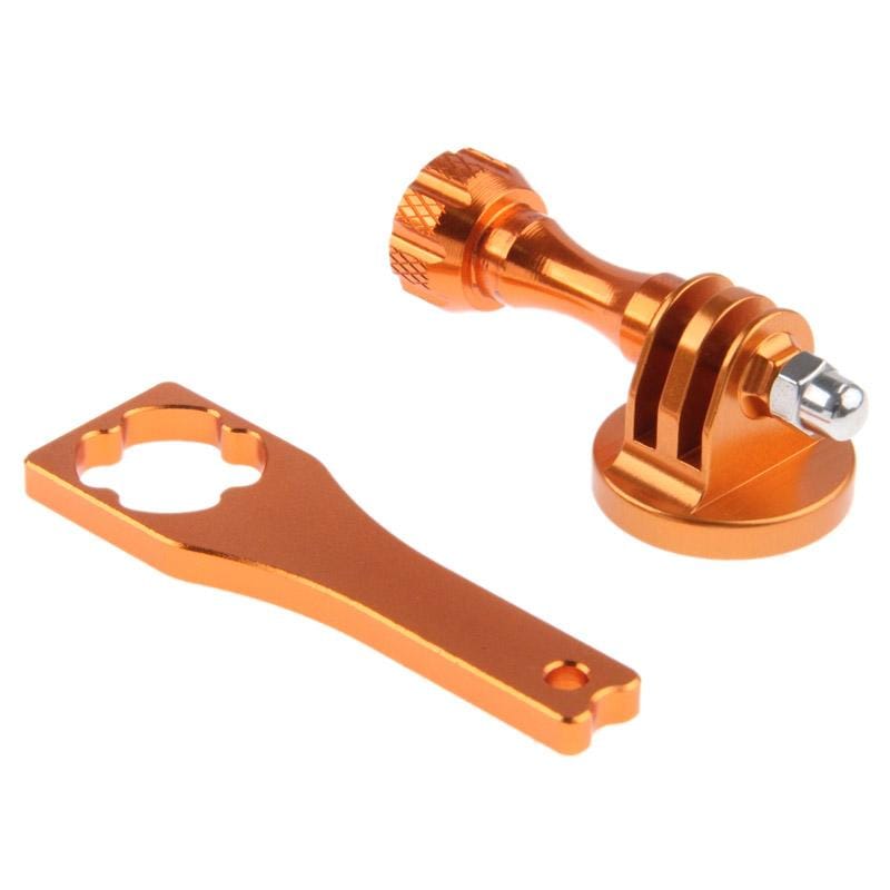 Camera Tripod Mount Adapter + Metal Standard Long Screw + Screw Rod Wrench for GoPro Hero 4 / 3+ / 3 / 2 / 1 (Purple)