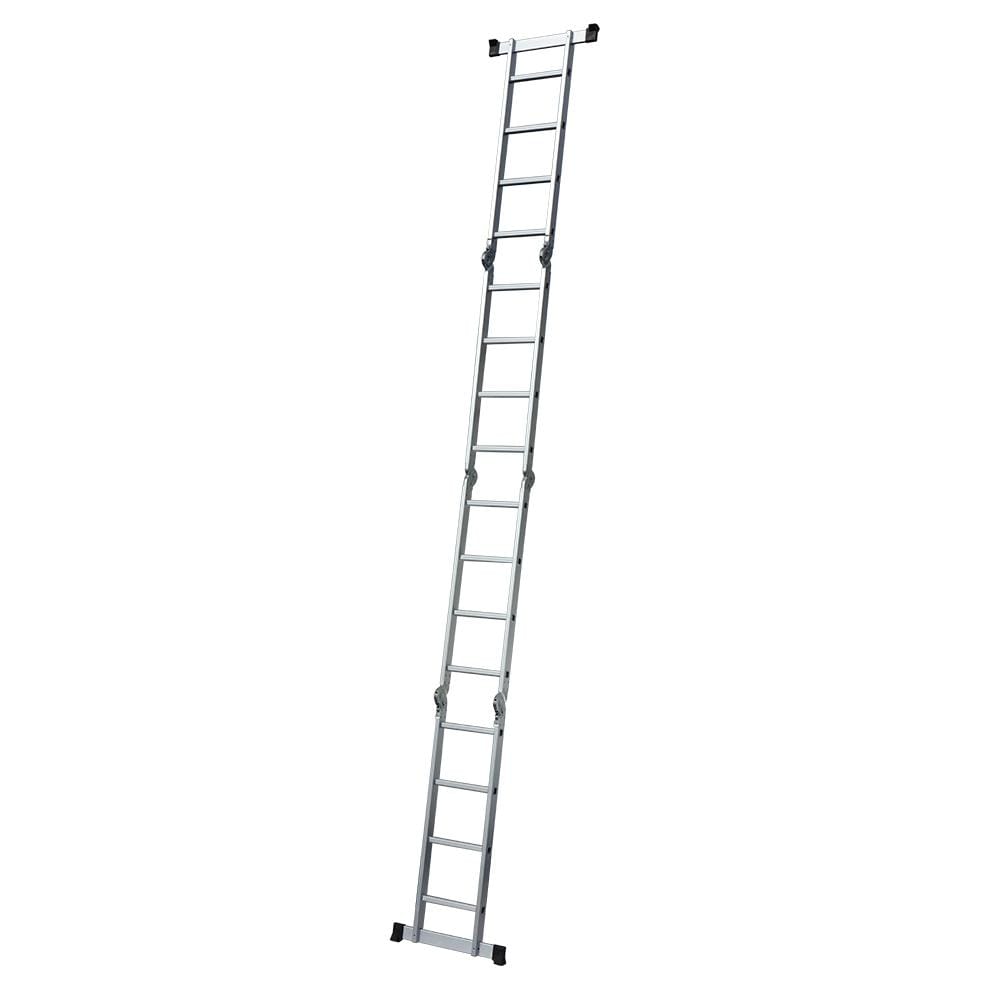 15.5ft Household Multifunctional Aluminum Alloy Small Joint Foldable Telescopic Ladder 16-step Unloading Ladder