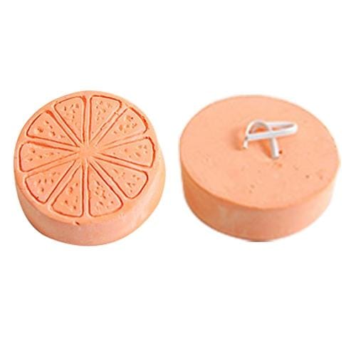 Pet Fruit Type Calcium Stone Hamsters Rabbits Small Pets Teeth Grinding Stones Pets Training Tools (Orange)
