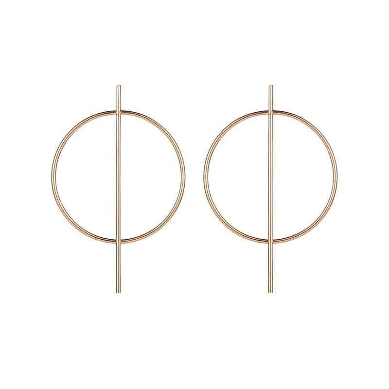 Hoop Punk Style Women Party Jewelry Accessories (Gold)