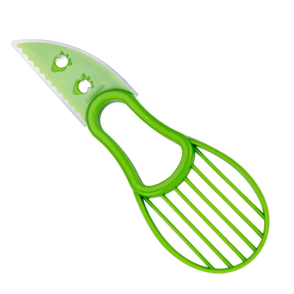 2 PCS 3 In 1 Avocado Slicer Shea Corer Fruit Peeler Cutter Pulp Separator Plastic Knife Kitchen Vegetable Tools