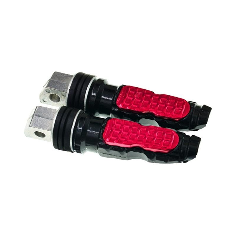 Universal Motor Bike Footpegs Foot Rests Rear Pedals Set Motorcycle Modification Accessories (Black)