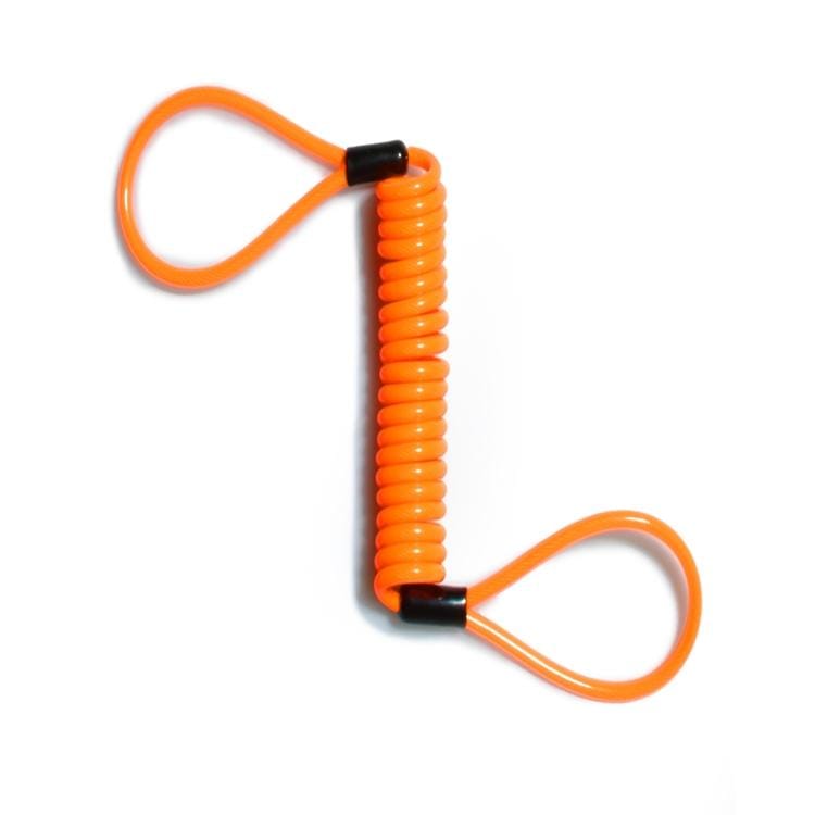 Alarm Disc Lock Security Anti Thief Motorbike Wheel Disc Brake Spring Cable (Orange)