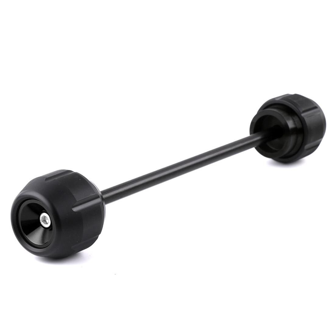 Modified Rear Wheels Drop Resistance Aluminum Alloy Ball Crash Protection Bars for Yamaha FZ09 MT-09 (Black)