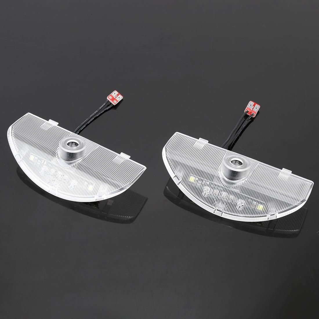 2 PCS DC12V 2W Car Door Logo Light Brand Shadow Lights Courtesy Lamp for Mitsubishi Pajero 2008-2016
