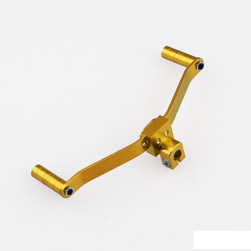 MB-SK001 Motorcycles Quick Throw Shifter Aluminum Double-headed Shift Lever (Gold)