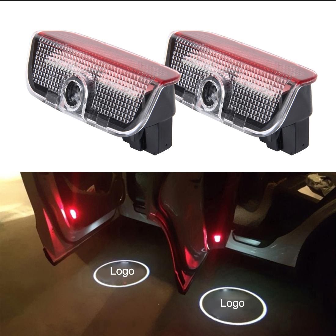 2 PCS LED Car Door Welcome Logo Car Brand 3D Shadow Light for Porsche