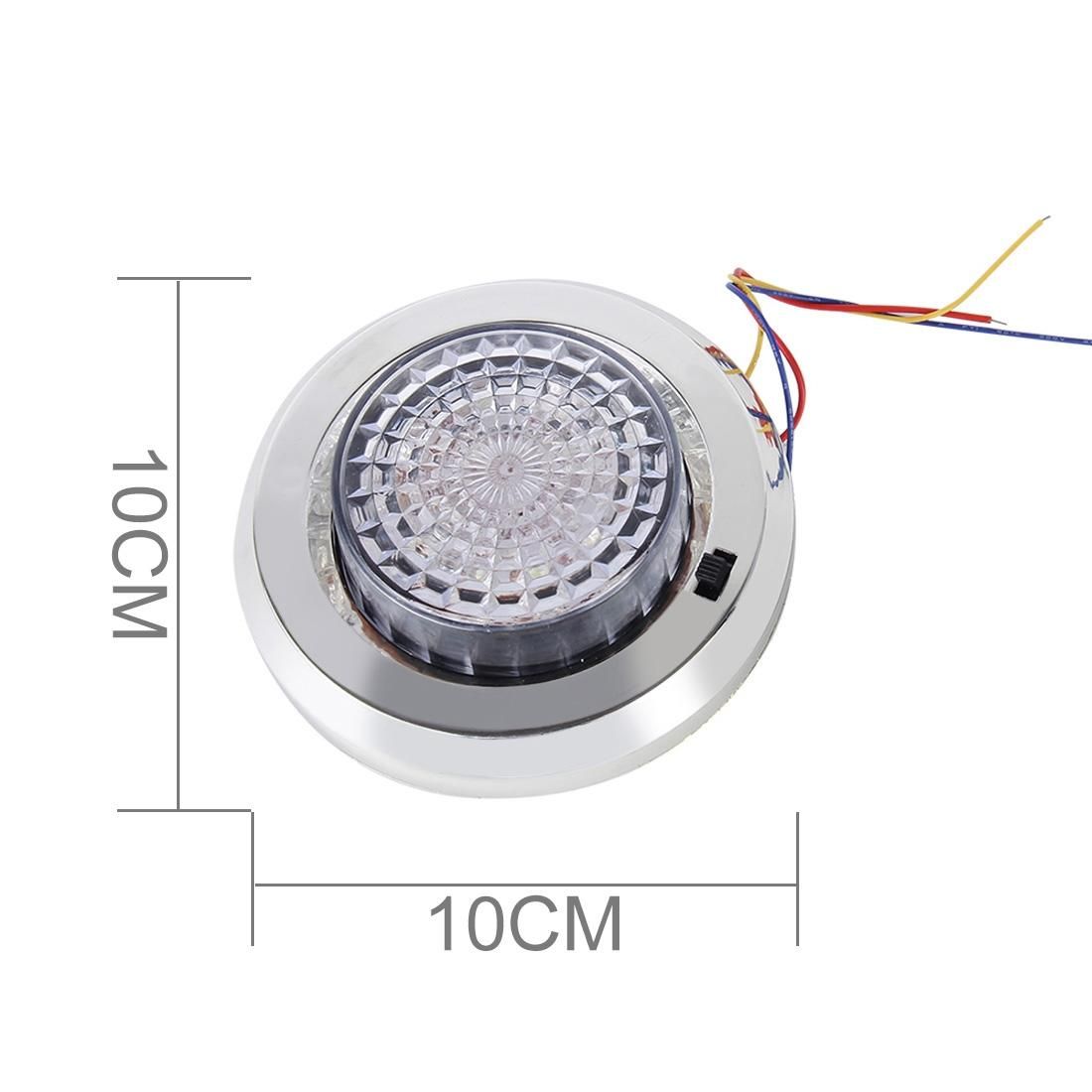 CARFU AC-1929 2W 5000K 100LM Interior LED Roof Light With 12 LED Lamps, DC 12V (White Light)