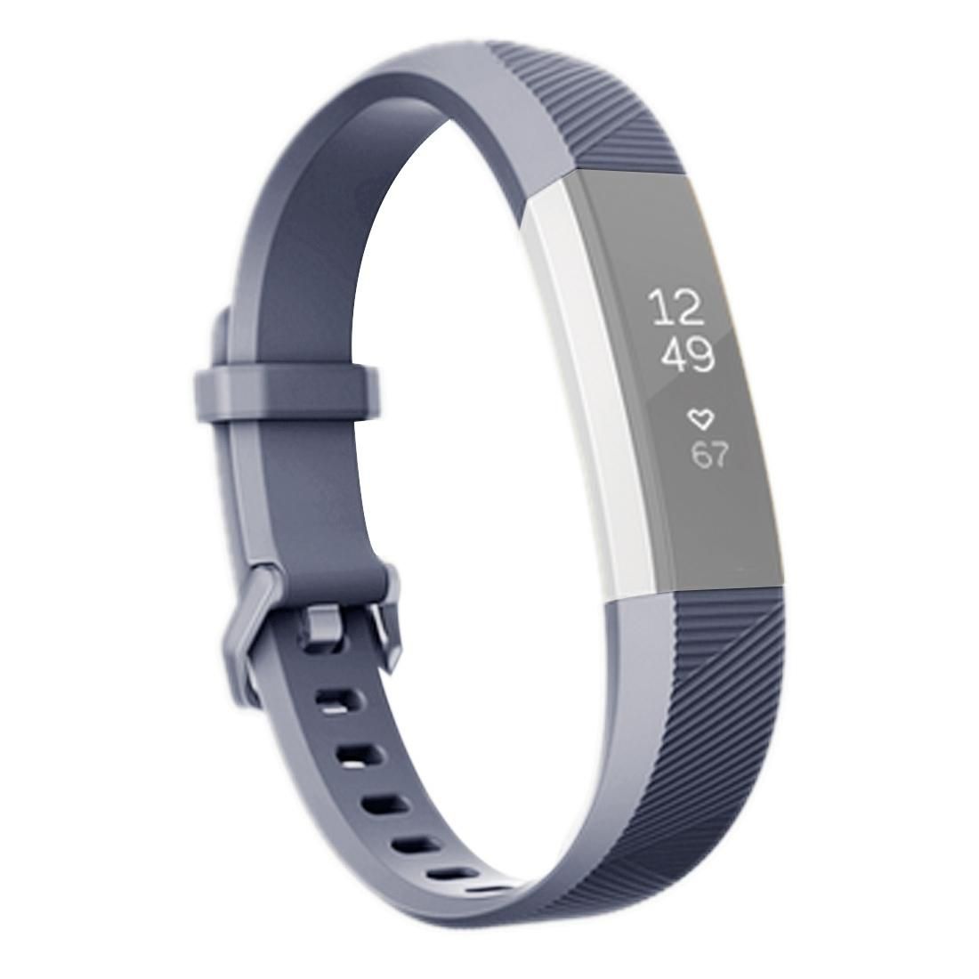 For Fitbit Alta Smart Watch Silicone Watchband, Length: about 23.8cm (Grey)