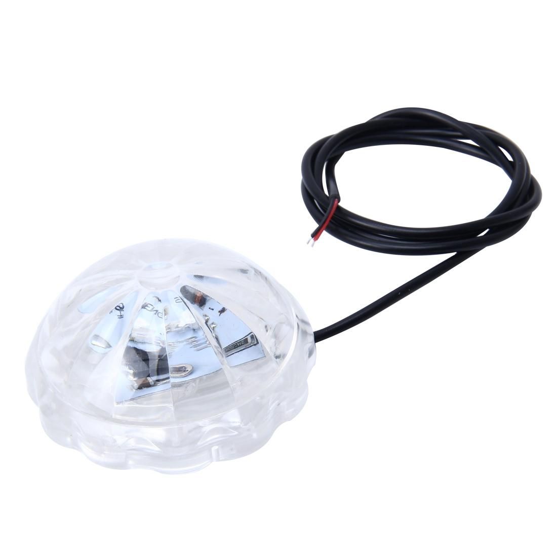 SRF-3089 DC8-80V 5W 300LM  Pink Light Chassis Light For Motorcycle,Wire Length: 76cm