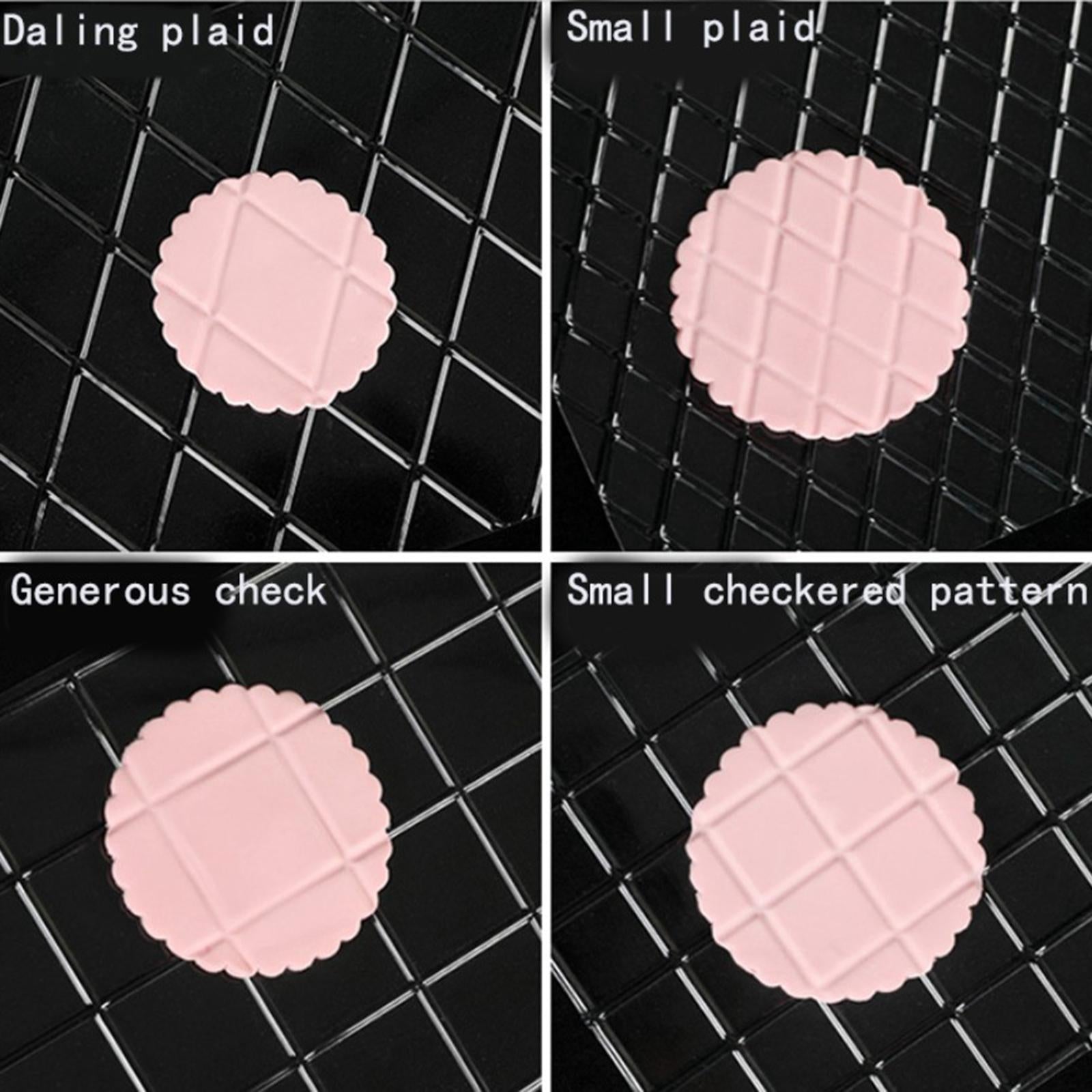 DIY Cake Fondant Impression Mat Cake Border Decorating Tools Grid Pattern