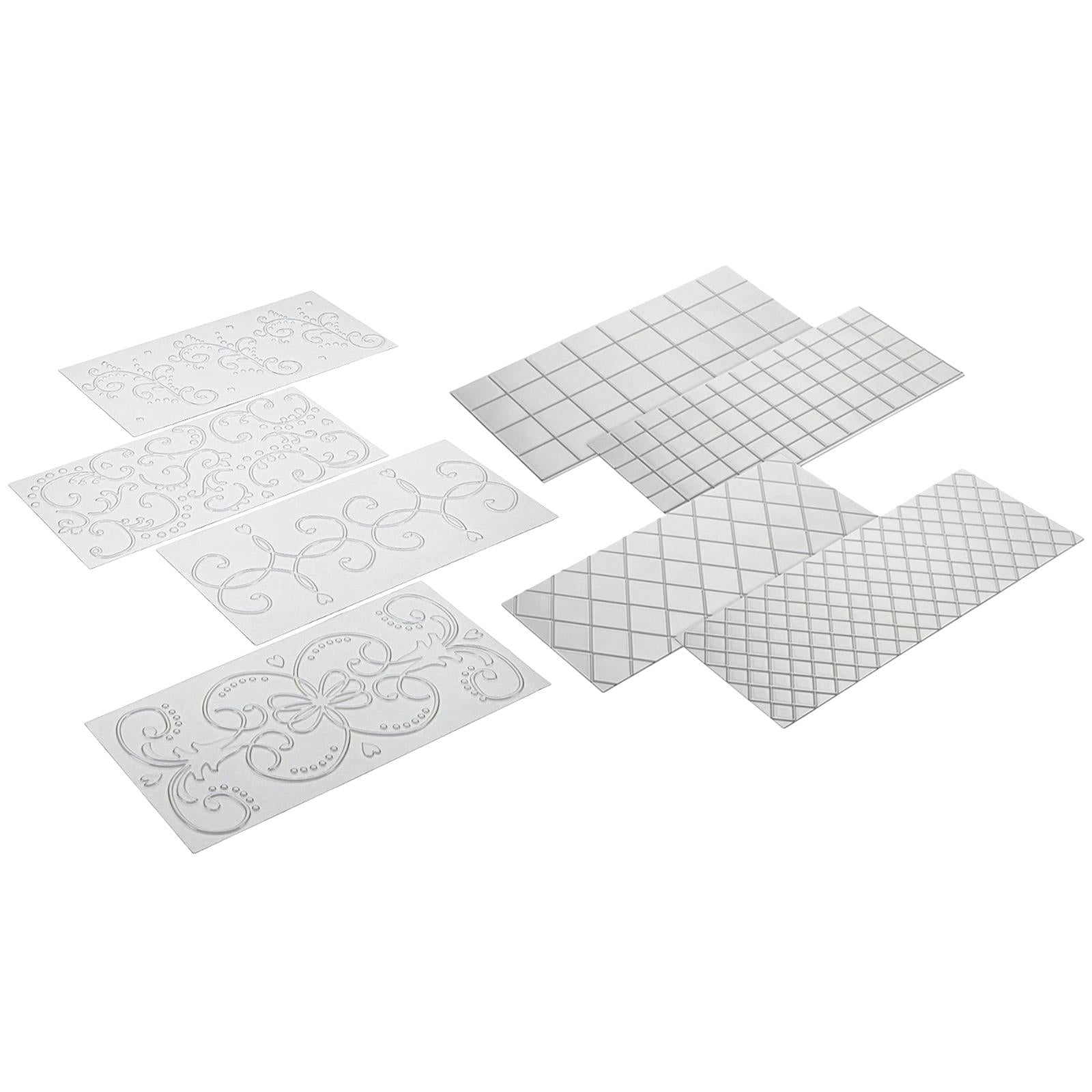 DIY Cake Fondant Impression Mat Cake Border Decorating Tools Grid Pattern