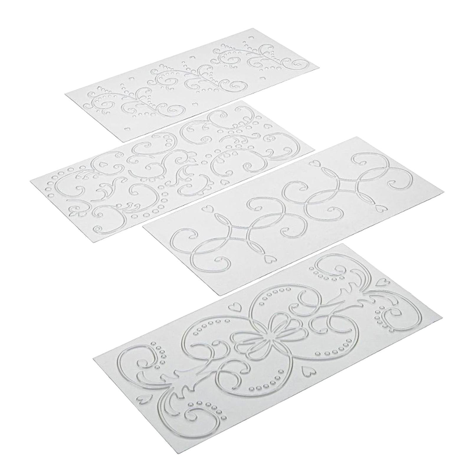 DIY Cake Fondant Impression Mat Cake Border Decorating Tools Rattan Pattern
