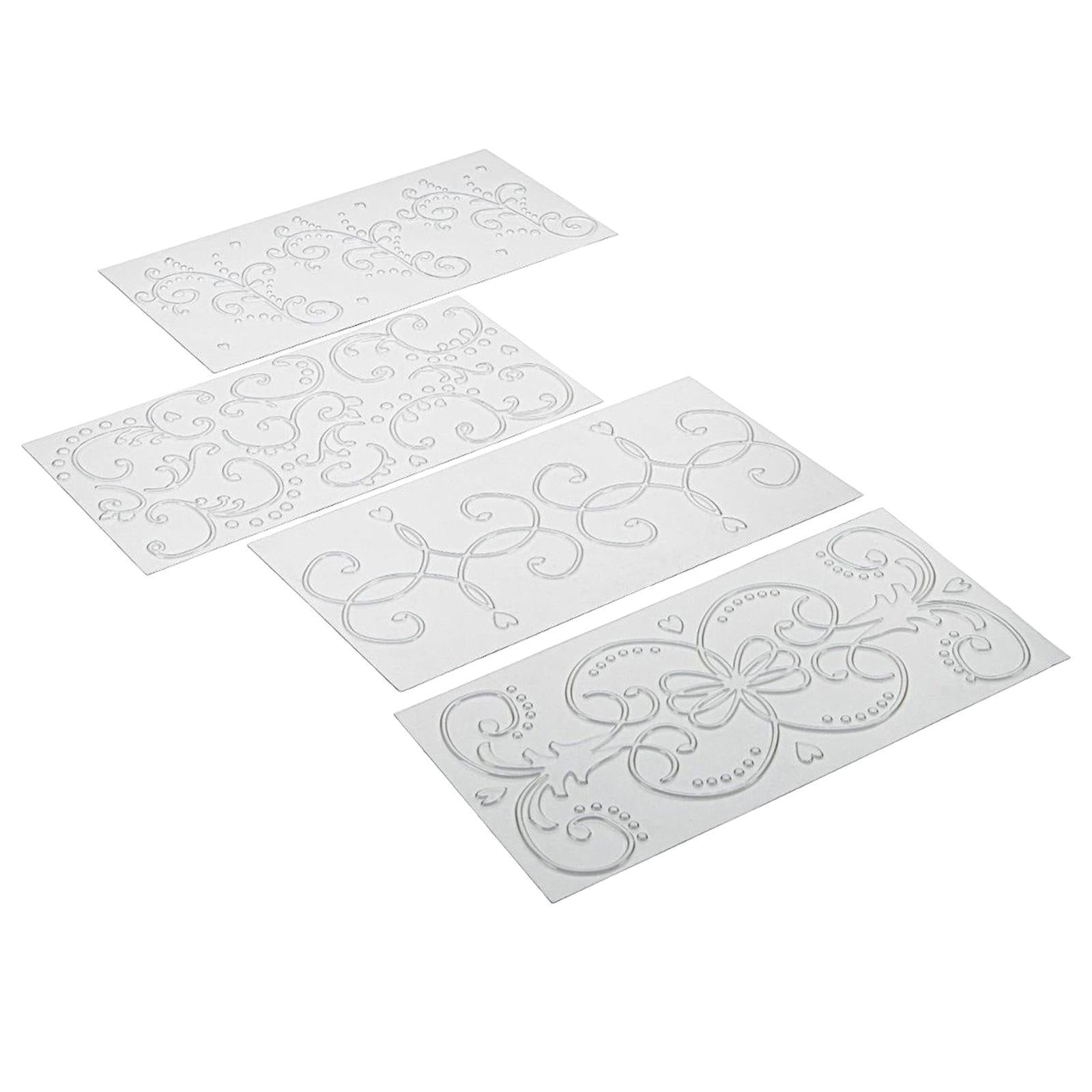 DIY Cake Fondant Impression Mat Cake Border Decorating Tools Rattan Pattern