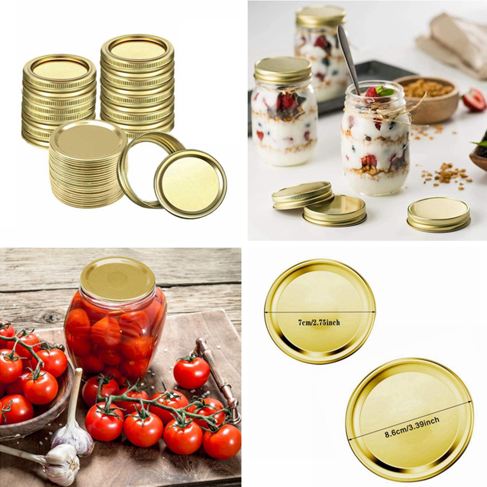 12x Wide Mouth Mason Canning Jar Lids Kitchen  70mm