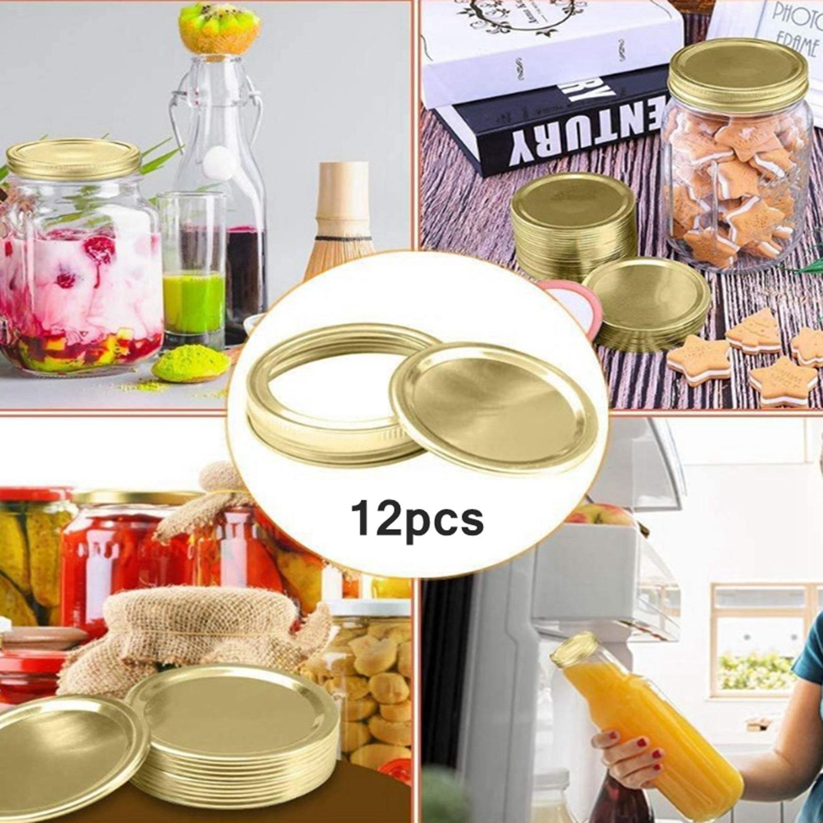 12x Wide Mouth Mason Canning Jar Lids Kitchen  86mm