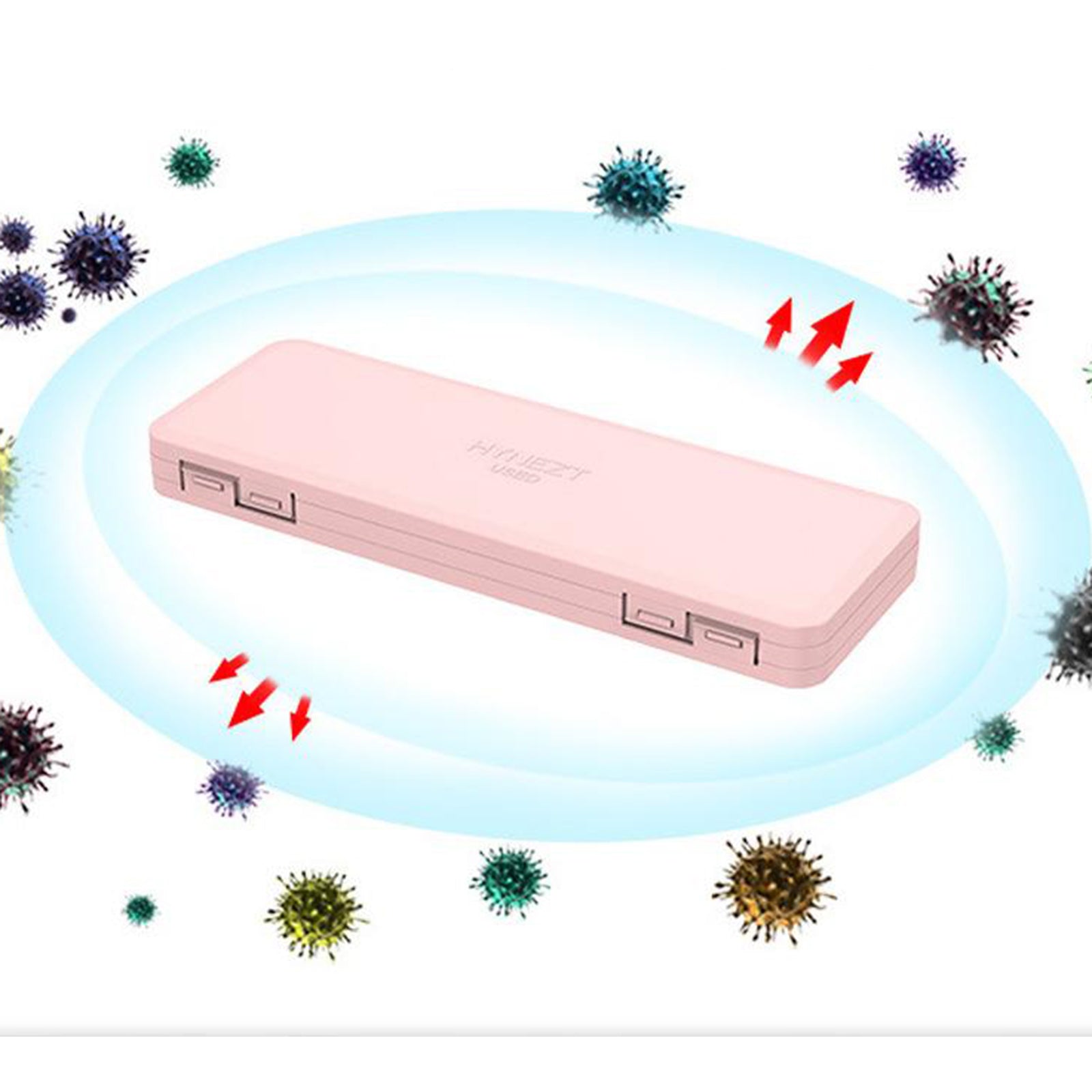Dustproof Moisture-proof Storage Box Cover Case Storage Box Folder Pink