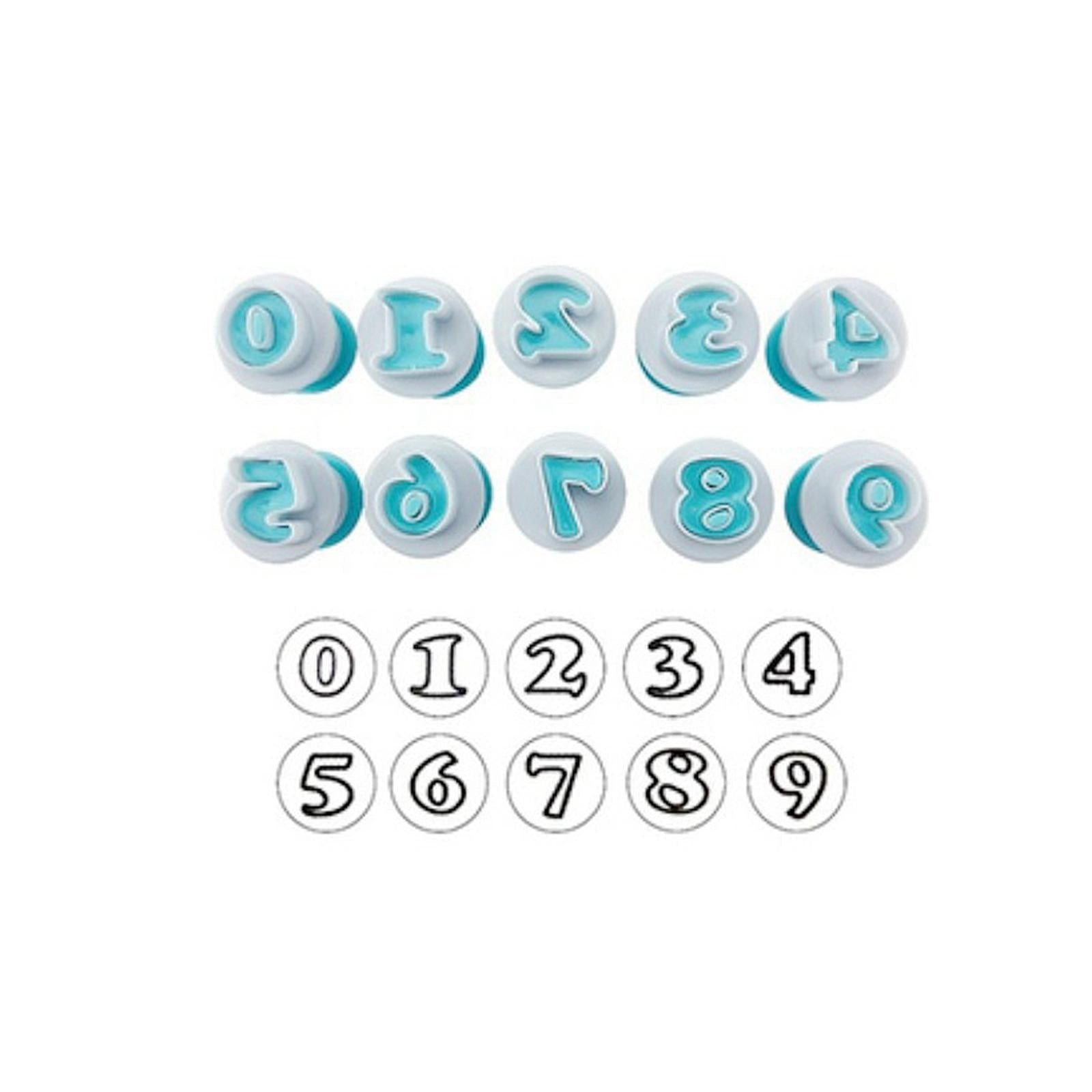 Cookie Cutter Plastic Fondant Cutter Baking Cake Mold Number