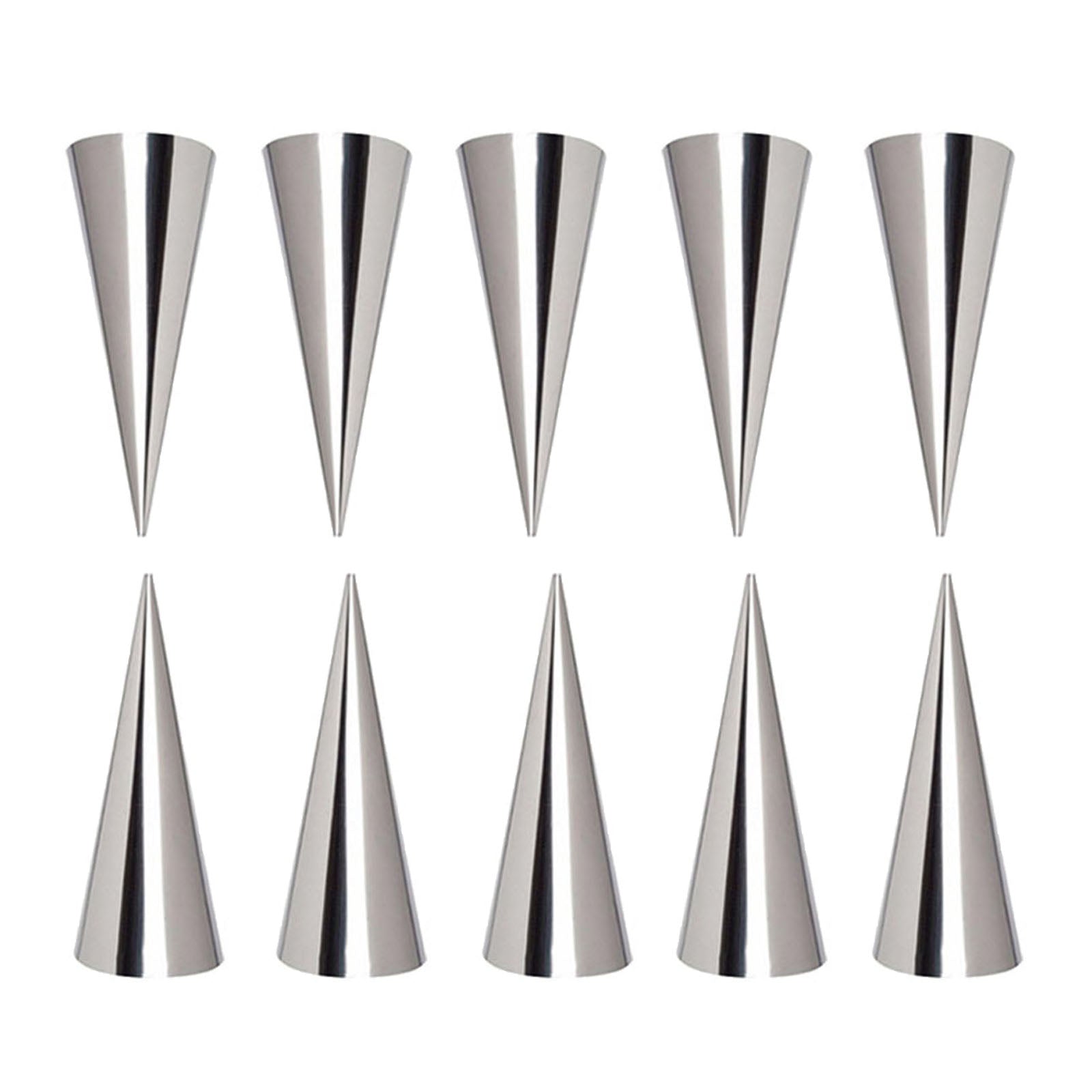 Kitchen Cream Horn Cones Molds Pastry Mold 10pcs Cream Mould