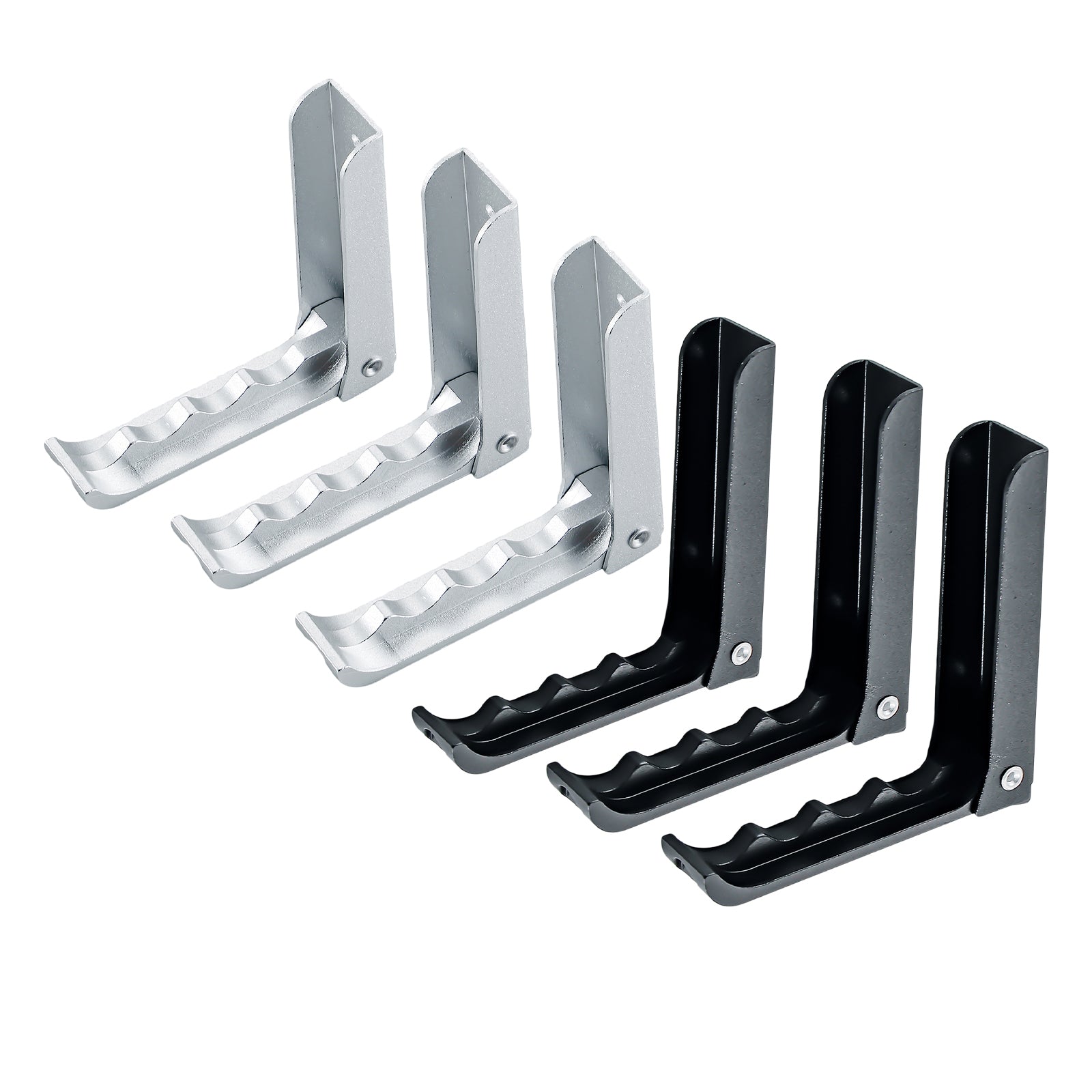 3pcs Aluminum Robe Hanger Hook Durable Wall-mounted Coat Hanger Silver