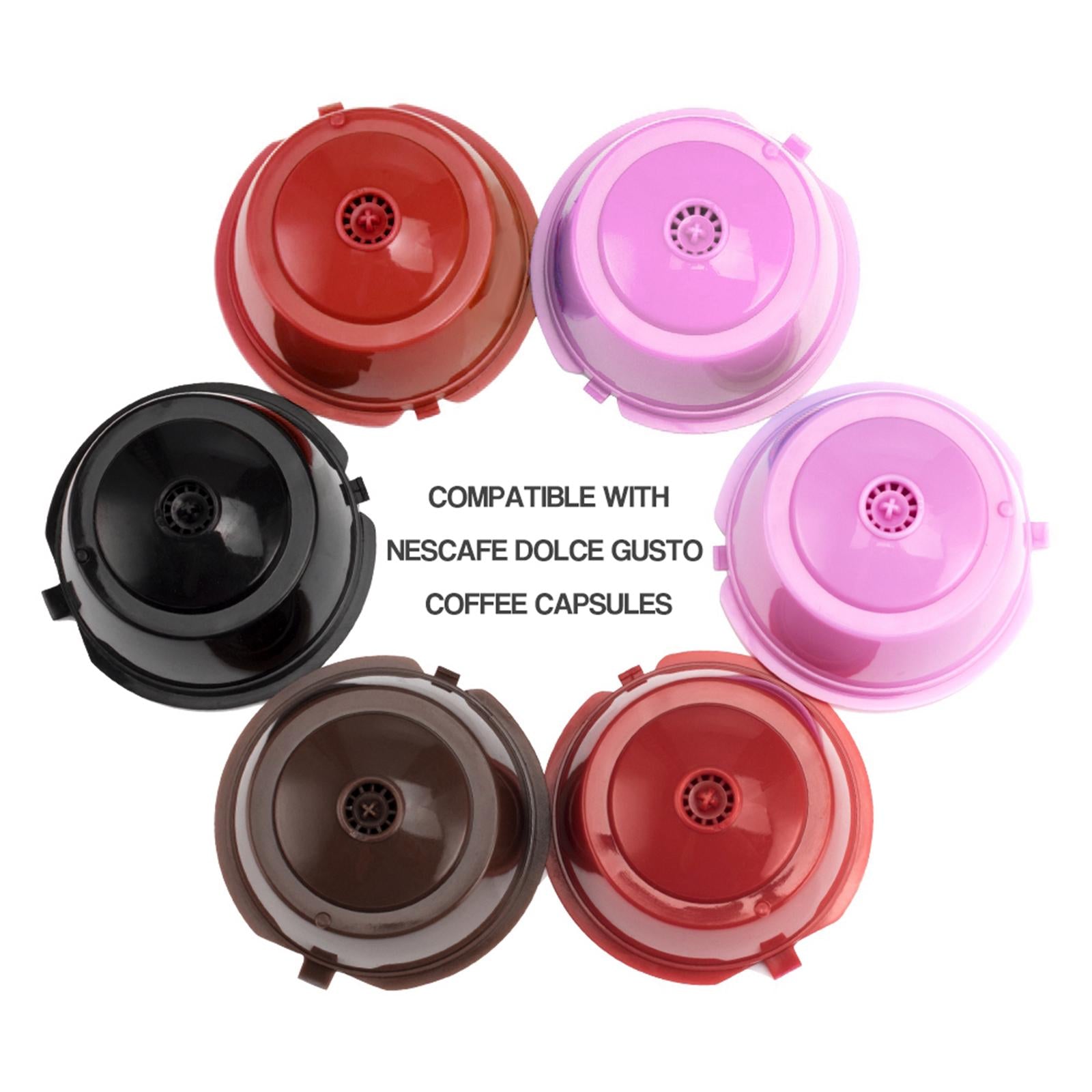 Refillable Reusable Coffee Capsule Pods Cups for Nescafe DolceGusto Black