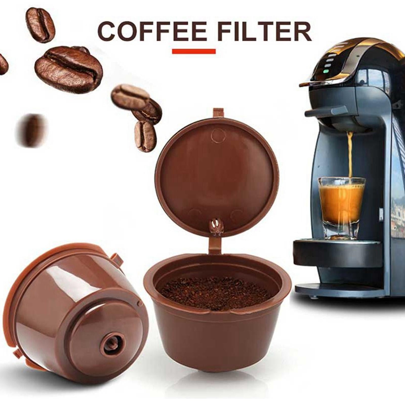 Refillable Reusable Coffee Capsule Pods Cups for Nescafe DolceGusto Black