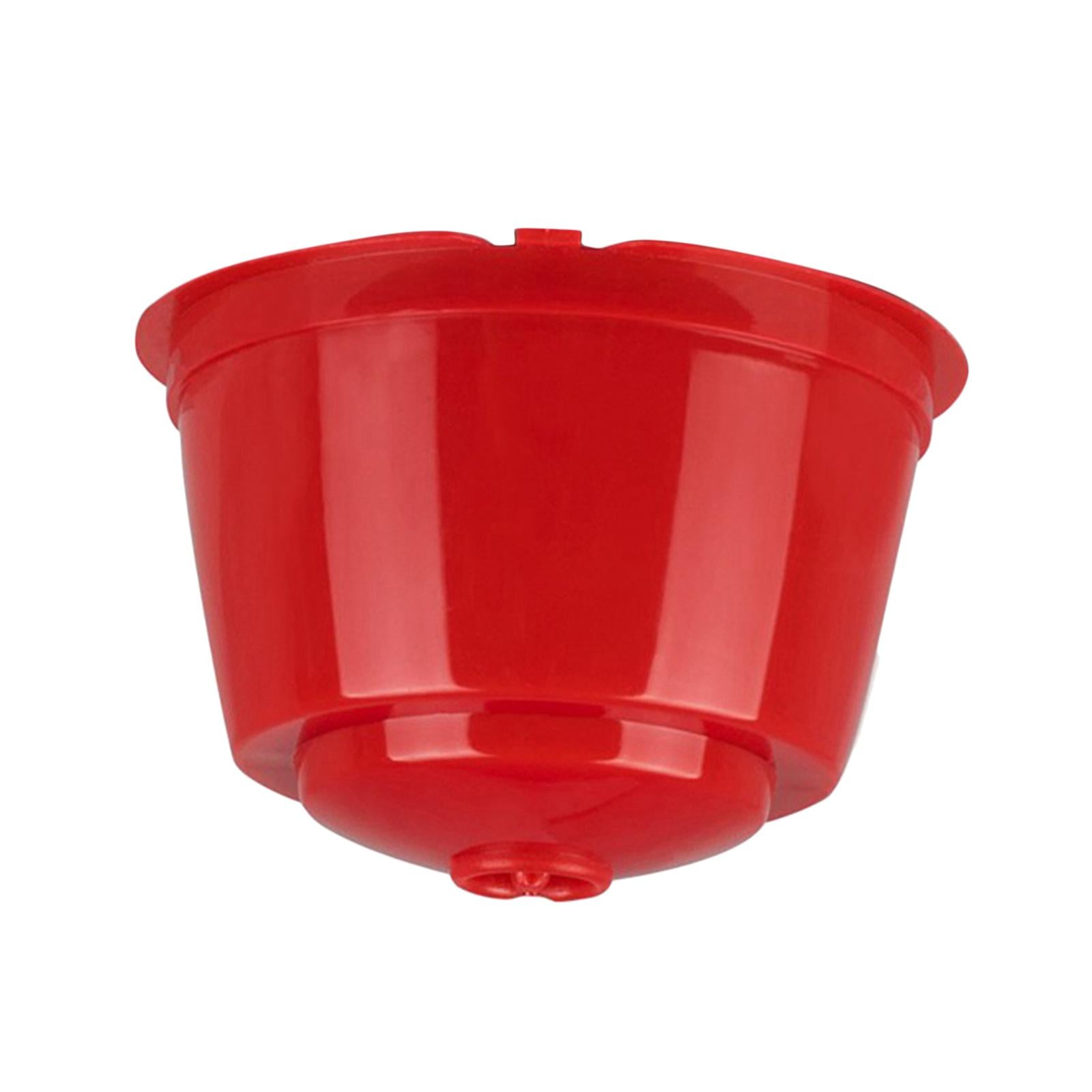 Refillable Reusable Coffee Capsule Pods Cups for Nescafe DolceGusto Red