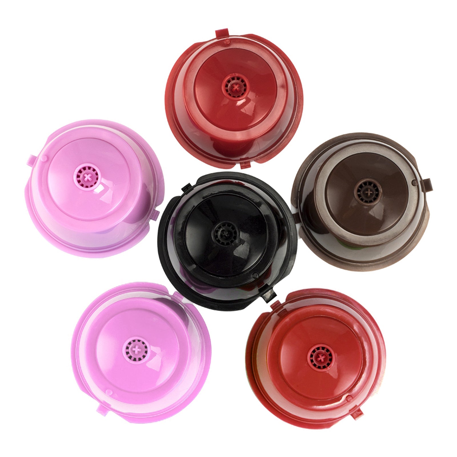 Refillable Reusable Coffee Capsule Pods Cups for Nescafe DolceGusto Pink