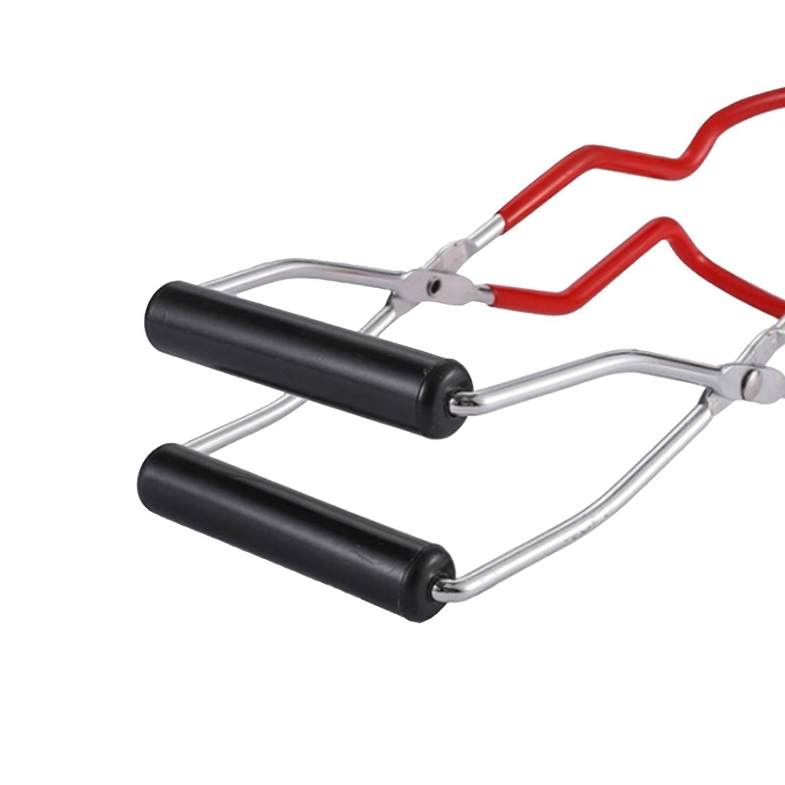 JAR LIFTER COMFORT GRIP CANNING TOOL STAINLESS STEEL TONGS Red