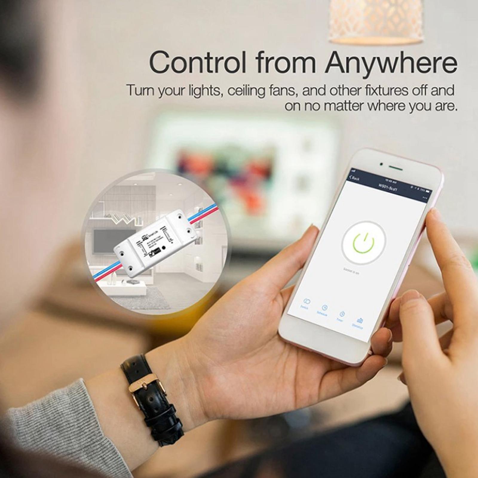 1x Universal Basic R2 Wifi DIY Smart Wireless Remote Switch Light Electrical