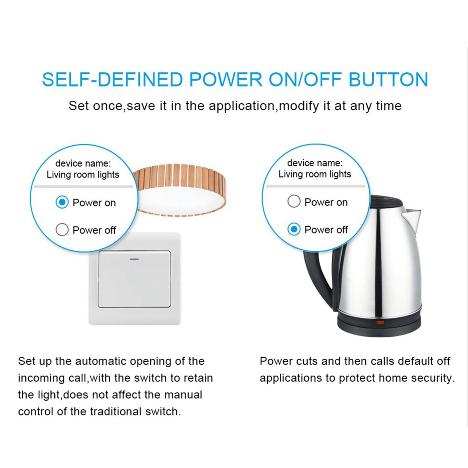 1x Universal Basic R2 Wifi DIY Smart Wireless Remote Switch Light Electrical