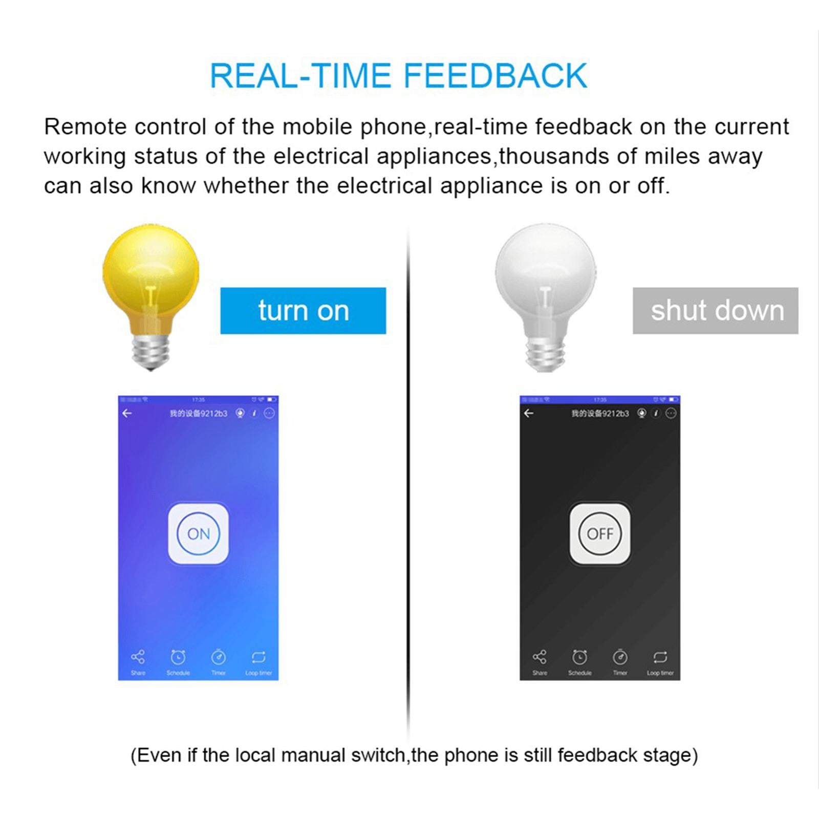 1x Universal Basic R2 Wifi DIY Smart Wireless Remote Switch Light Electrical