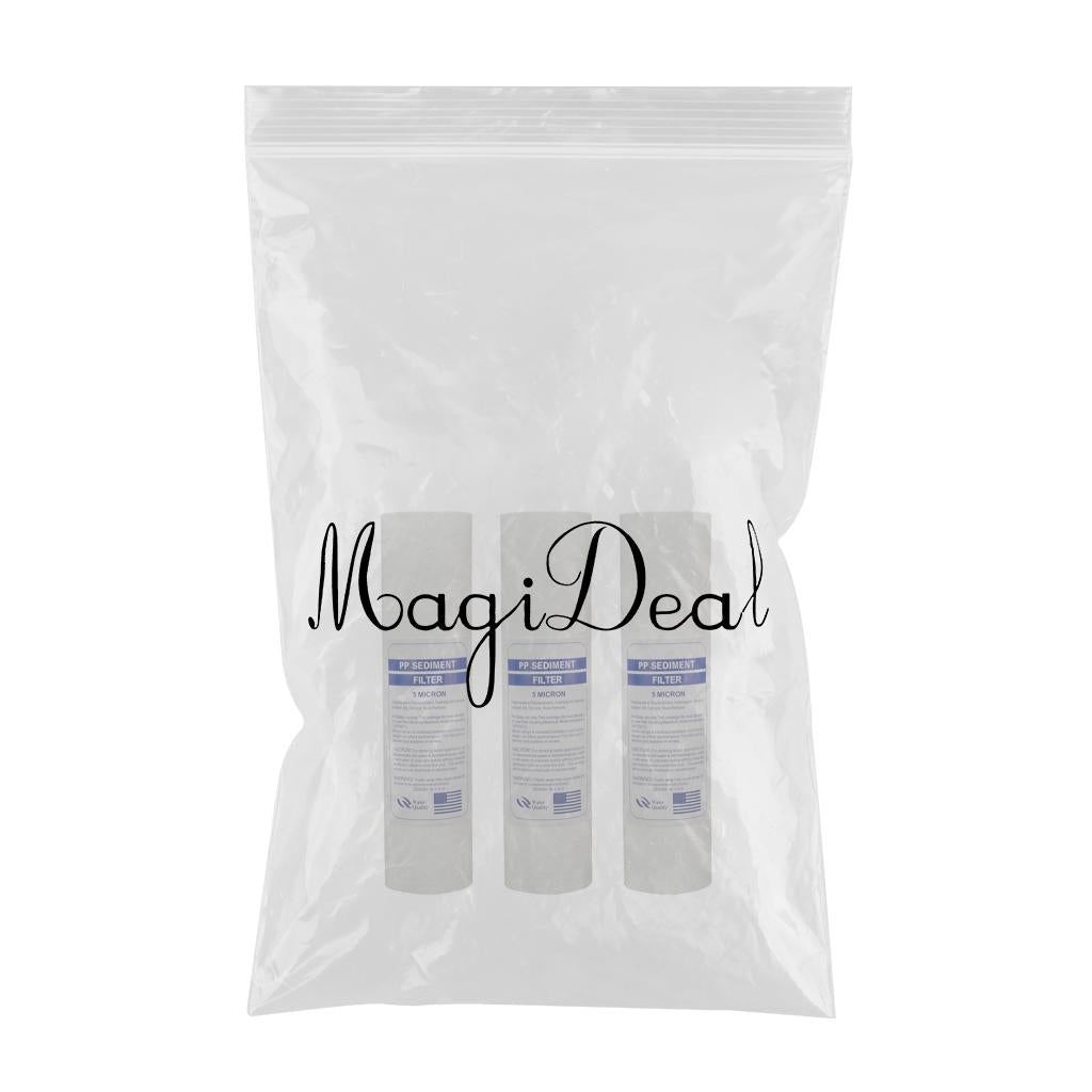 3 Pieces 10 inch Water Purifier Filter PP Cotton Sediment Filter Replacement 5 Micron