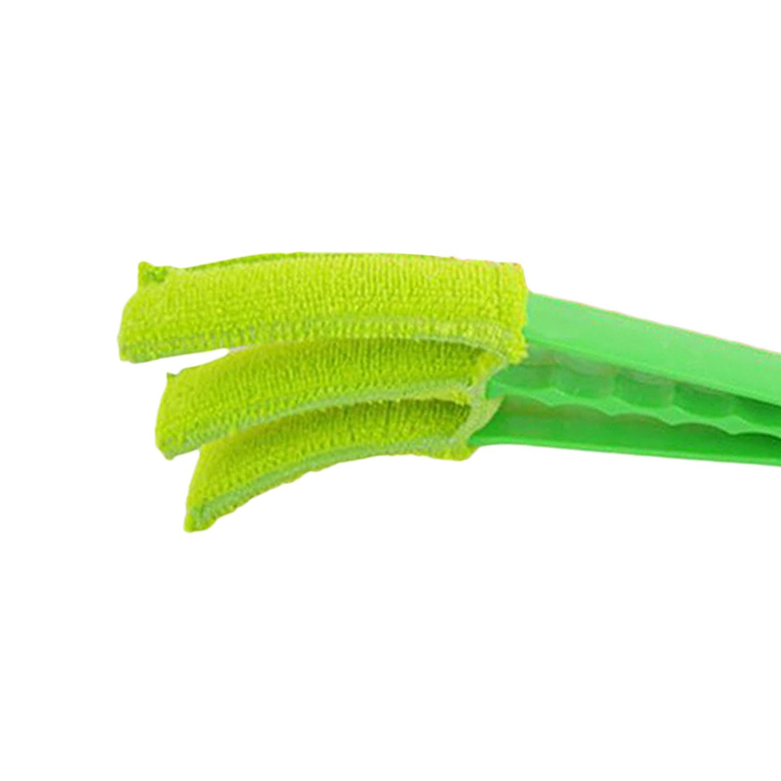 Window Blinds Brush Dust Cleaner Washable Micro Fibre Sleeve Green