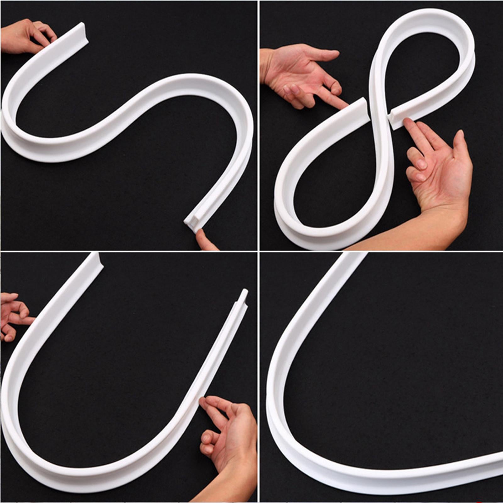 Collapsible Threshold Dam Water Stopper Shower Barrier for Bathroom 100cm