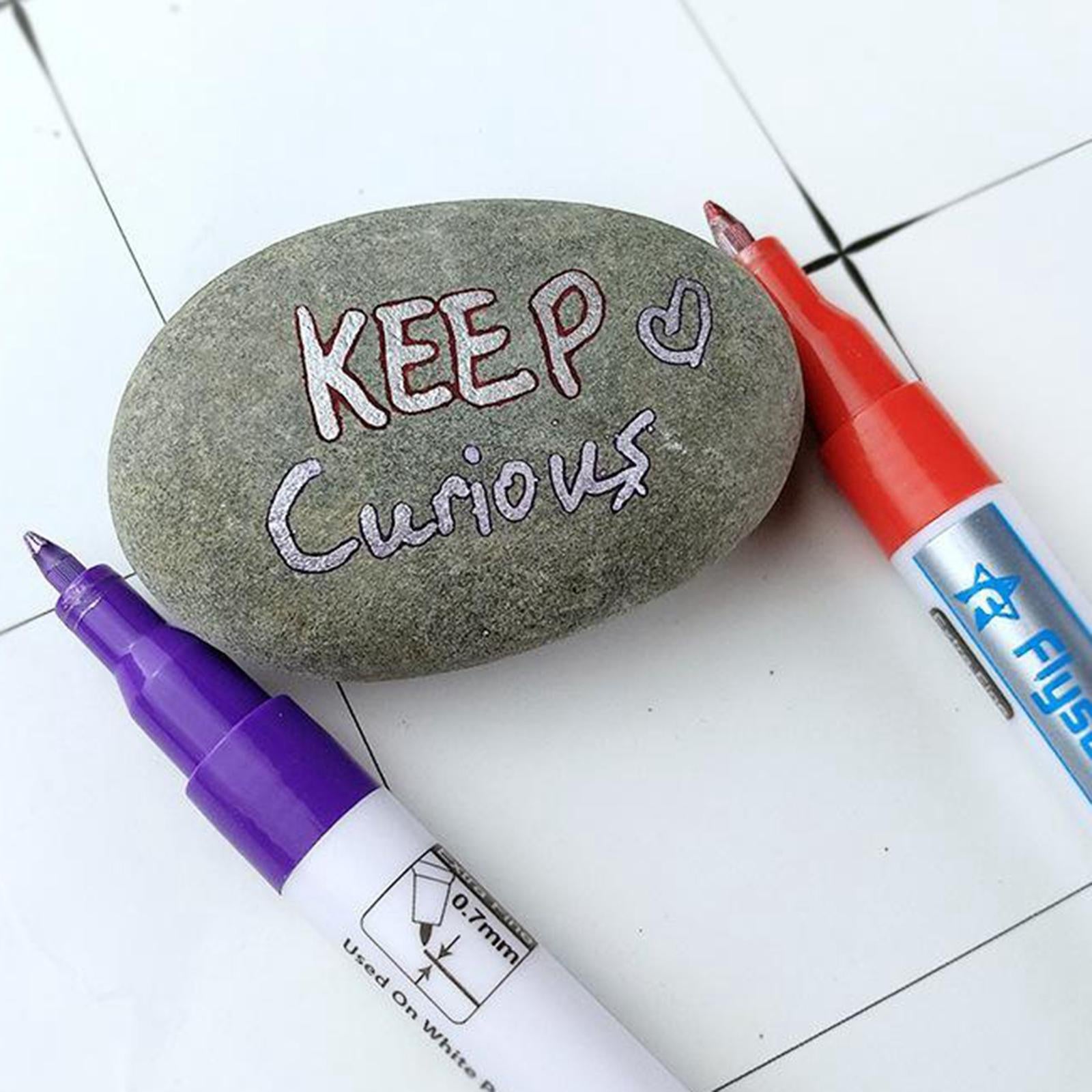 Paint Pens For Rock Painting Stone Ceramic Glass Rock Markers 8 Colors