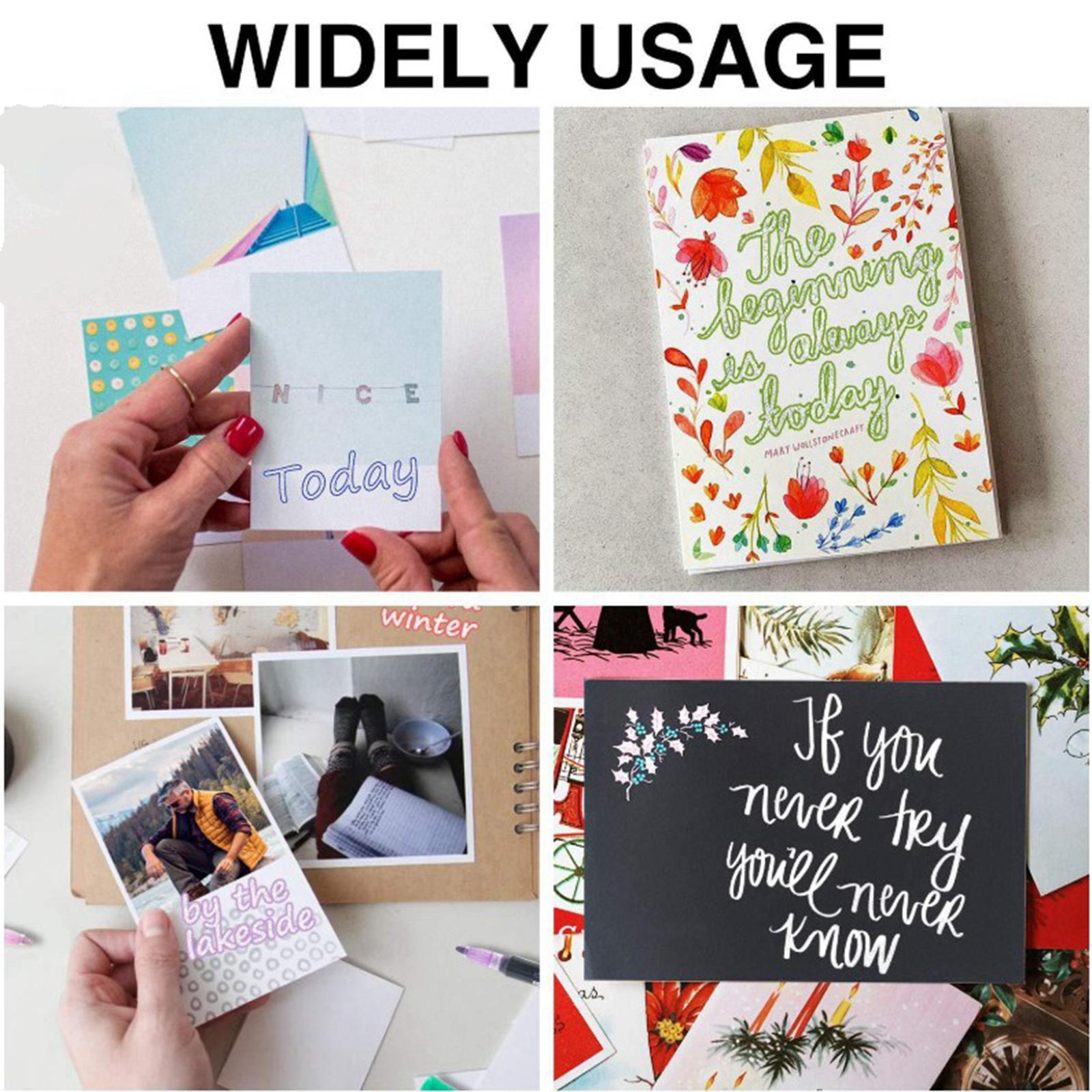 Stationery Card Markers Drawing Pens 2 Line Outline Highlighter 12 Colors